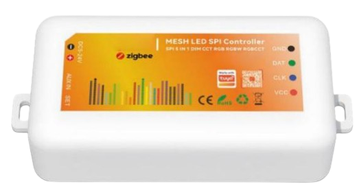 5-in-1 SPI Strip Controller (RGB+CCT - Music - 5V–24V) Dream Color • 1024